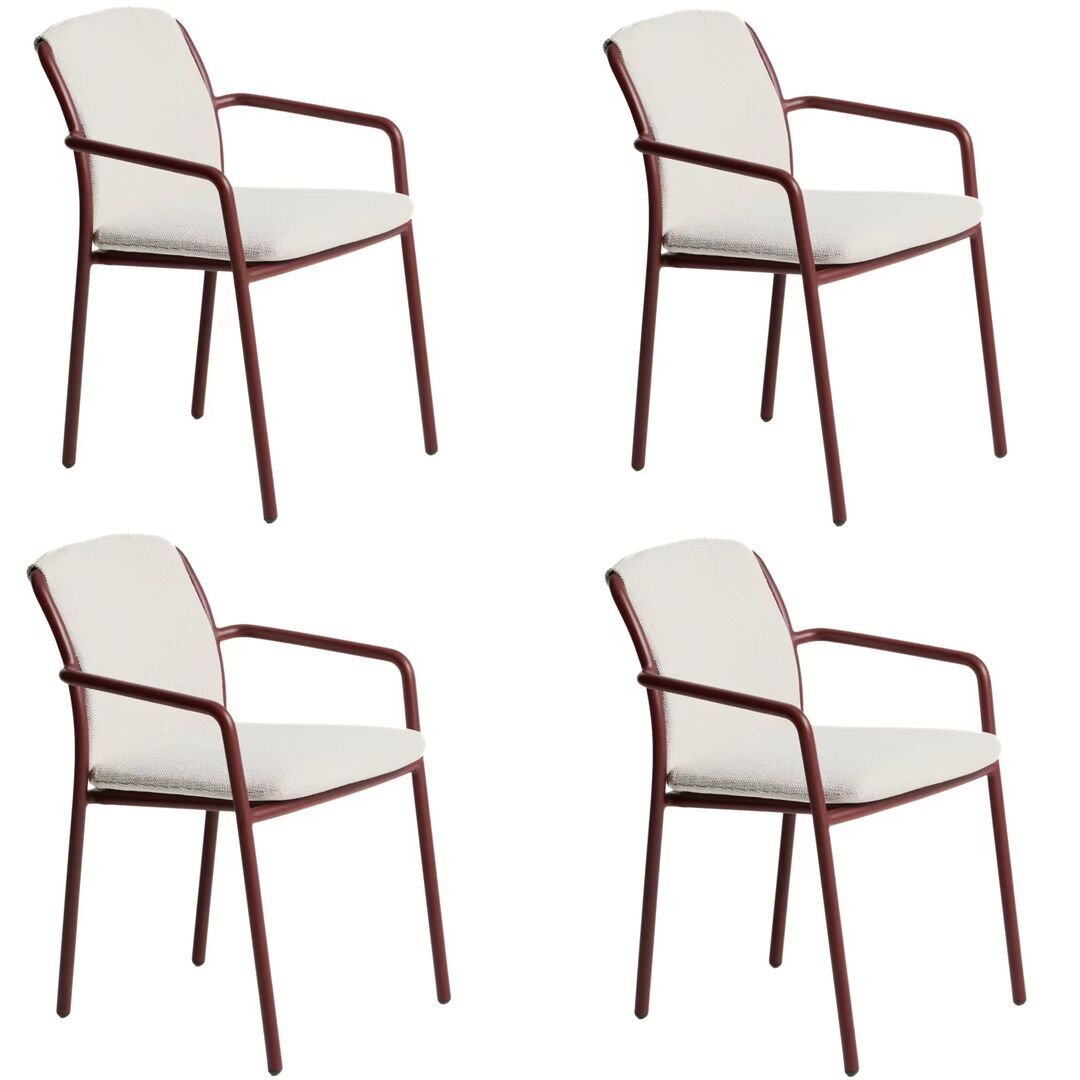 Kave_Home_Stapelbarer_Outdoor_Stuhl_Linosa_Rot_im_4er_Set_C00333RR16