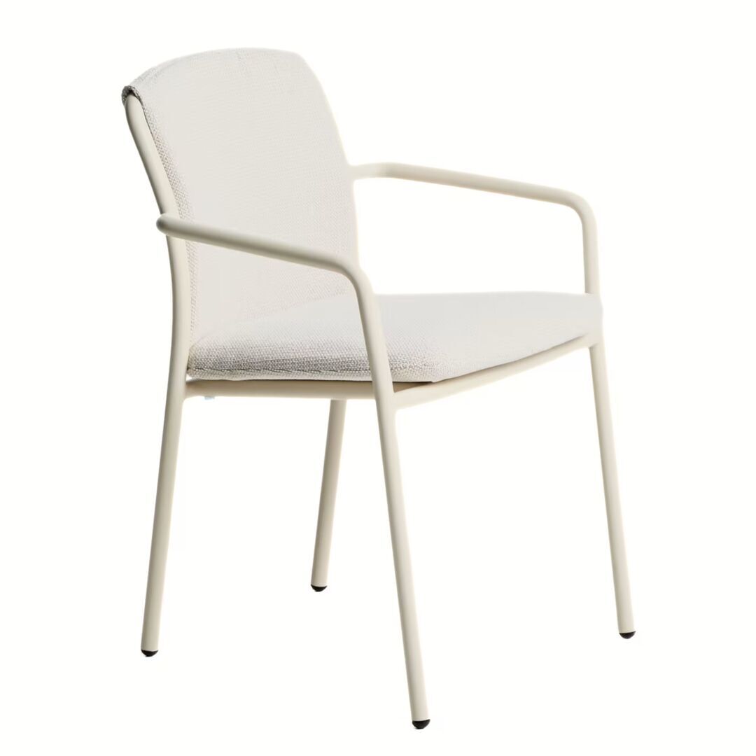 Kave Home Stapelbarer Outdoor Stuhl Linosa von Kave Home Ecru