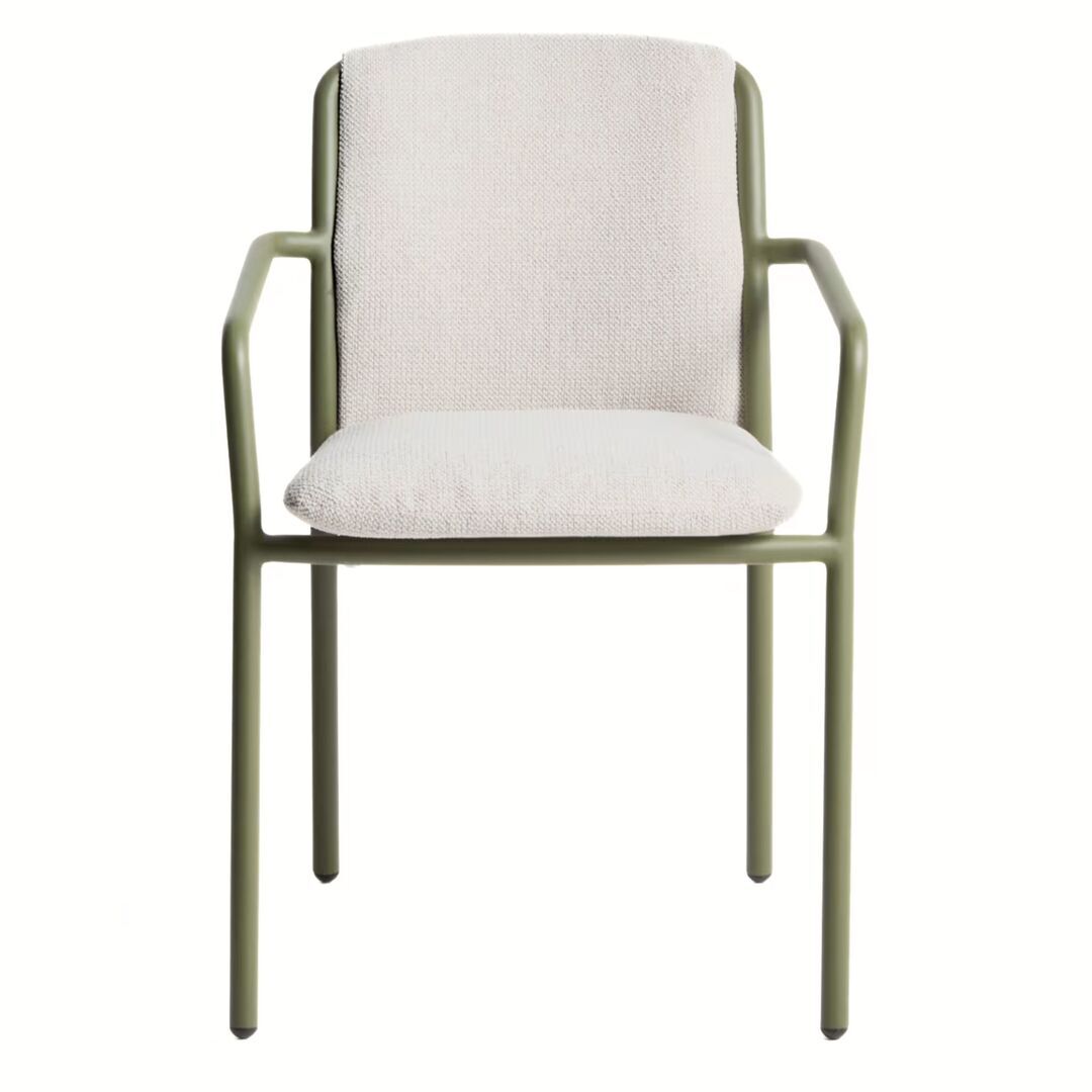 Kave Home Stapelbarer Outdoor Stuhl Linosa von Kave Home Grün