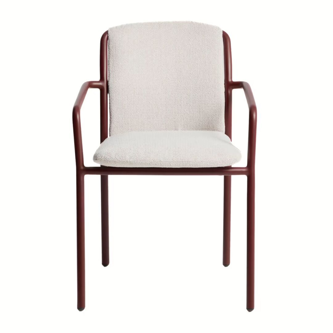 Kave Home Stapelbarer Outdoor Stuhl Linosa von Kave Home Rot