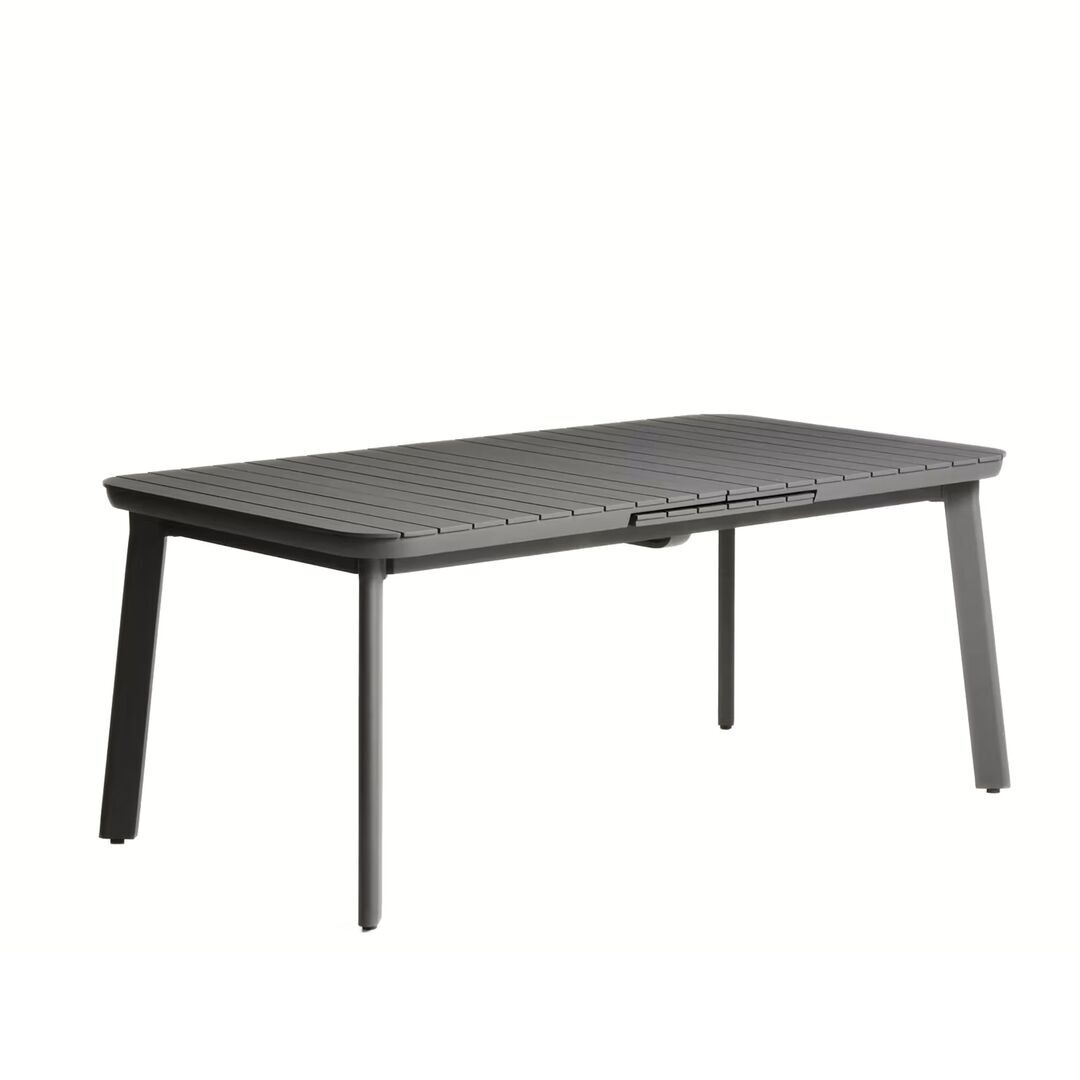 Kave Home Ausziehbarer Outdoor Tisch Izola von Kave Home B: 185 - 235 cm, Graphit