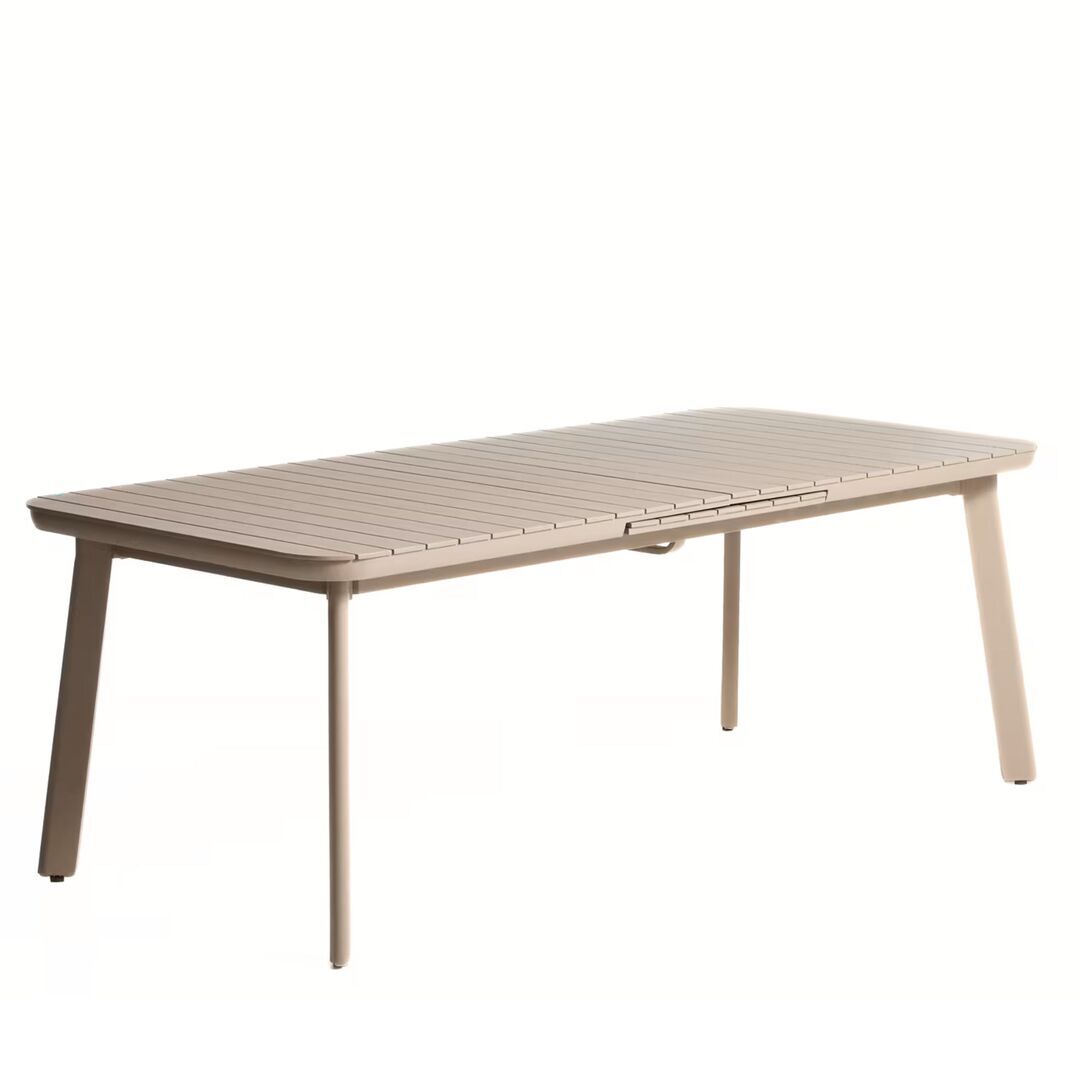 Kave Home Ausziehbarer Outdoor Tisch Izola von Kave Home B: 220 - 280 cm, Taupe