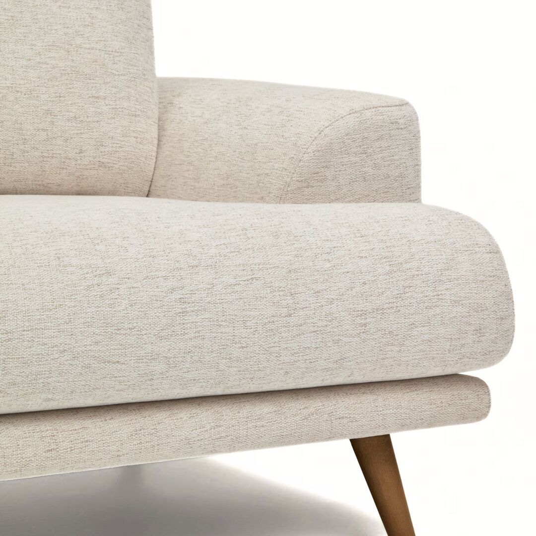 Kave Home 2-Sitzer Sofa Karin in Chenille von Kave Home Walnuss / Elonia - Beige