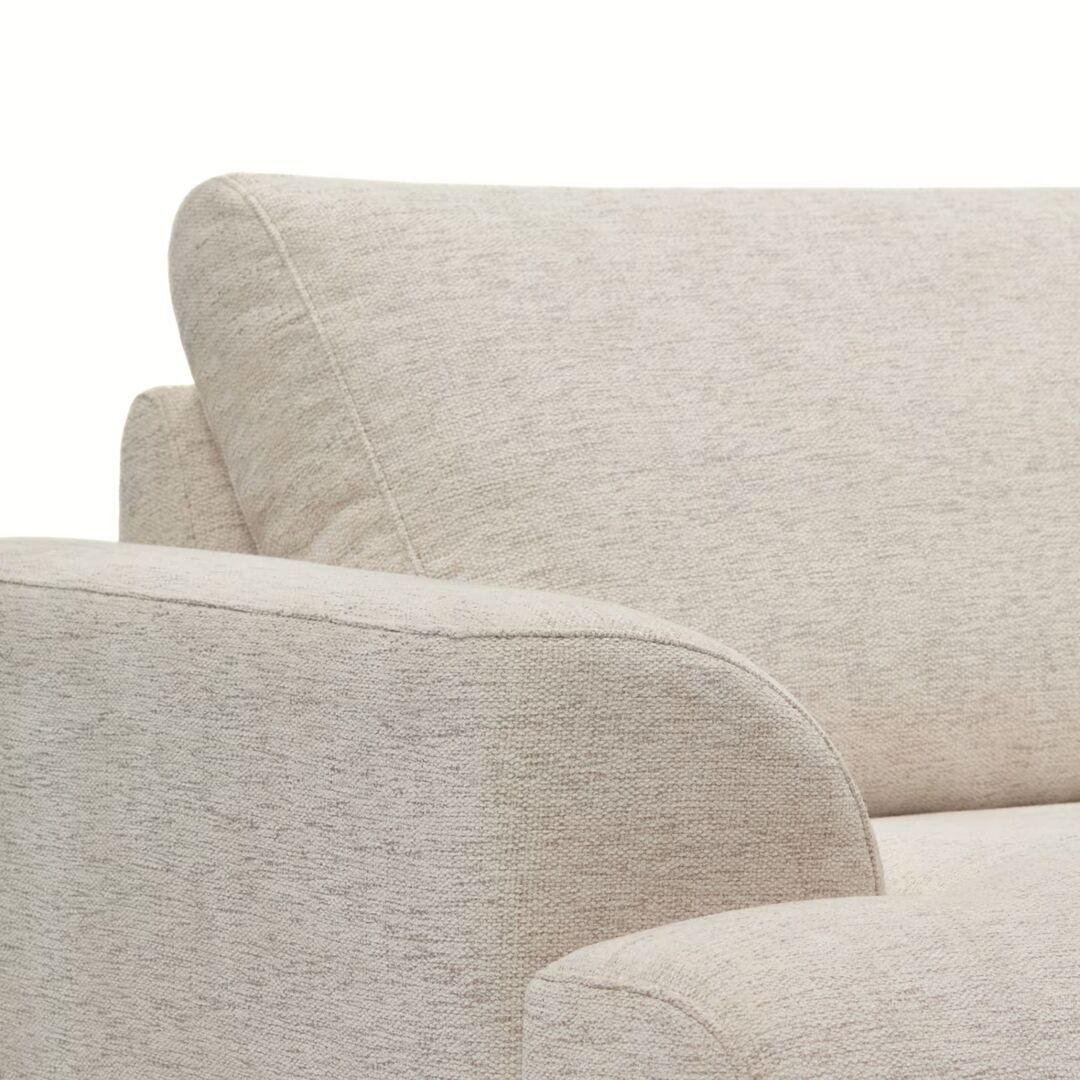 Kave Home 2-Sitzer Sofa Karin in Chenille von Kave Home Walnuss / Elonia - Beige
