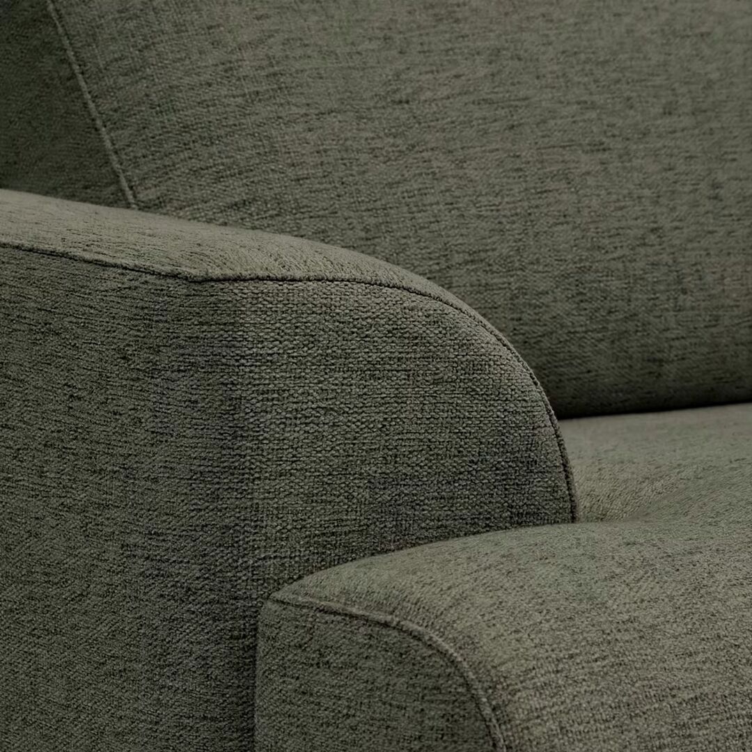 Kave Home 2-Sitzer Sofa Karin in Chenille von Kave Home Walnuss / Austin - Dunkelgrün