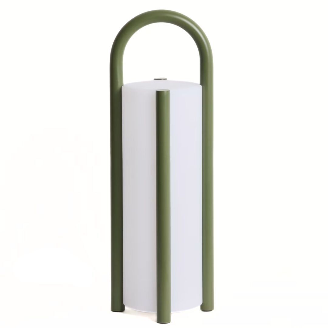 Kave Home Grosse tragbare Tischlampe Leros von Kave Home Grün