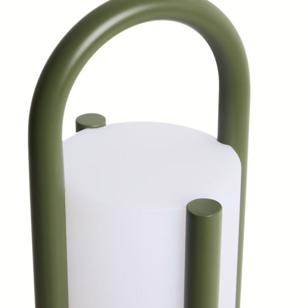 Kave Home Grosse tragbare Tischlampe Leros von Kave Home Grün