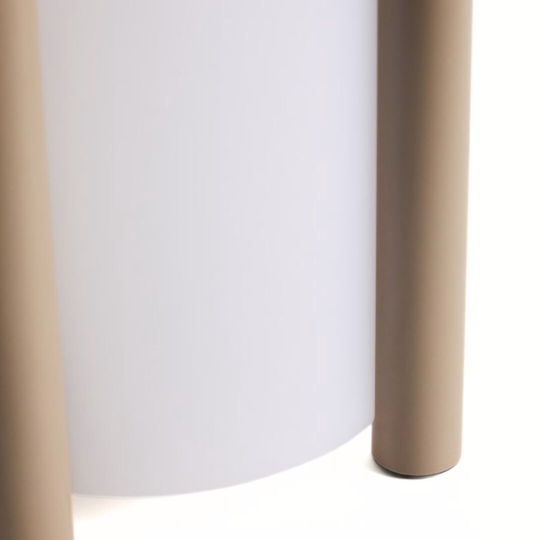 Kave Home Grosse tragbare Tischlampe Leros von Kave Home Taupe