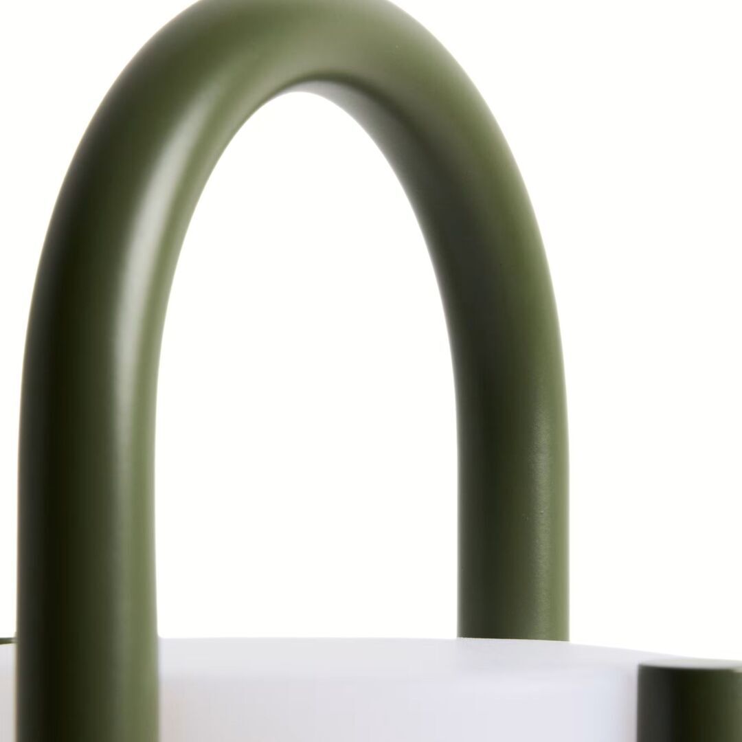 Kave Home Grosse tragbare Tischlampe Leros von Kave Home Grün