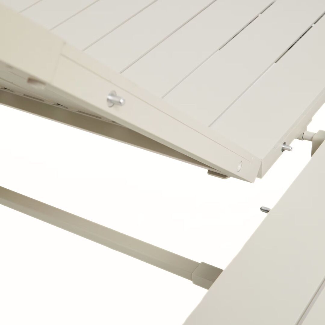 Kave Home Set Ausziehtisch Livorno und 6 Stühle Alimia von Kave Home Ecru / Natur