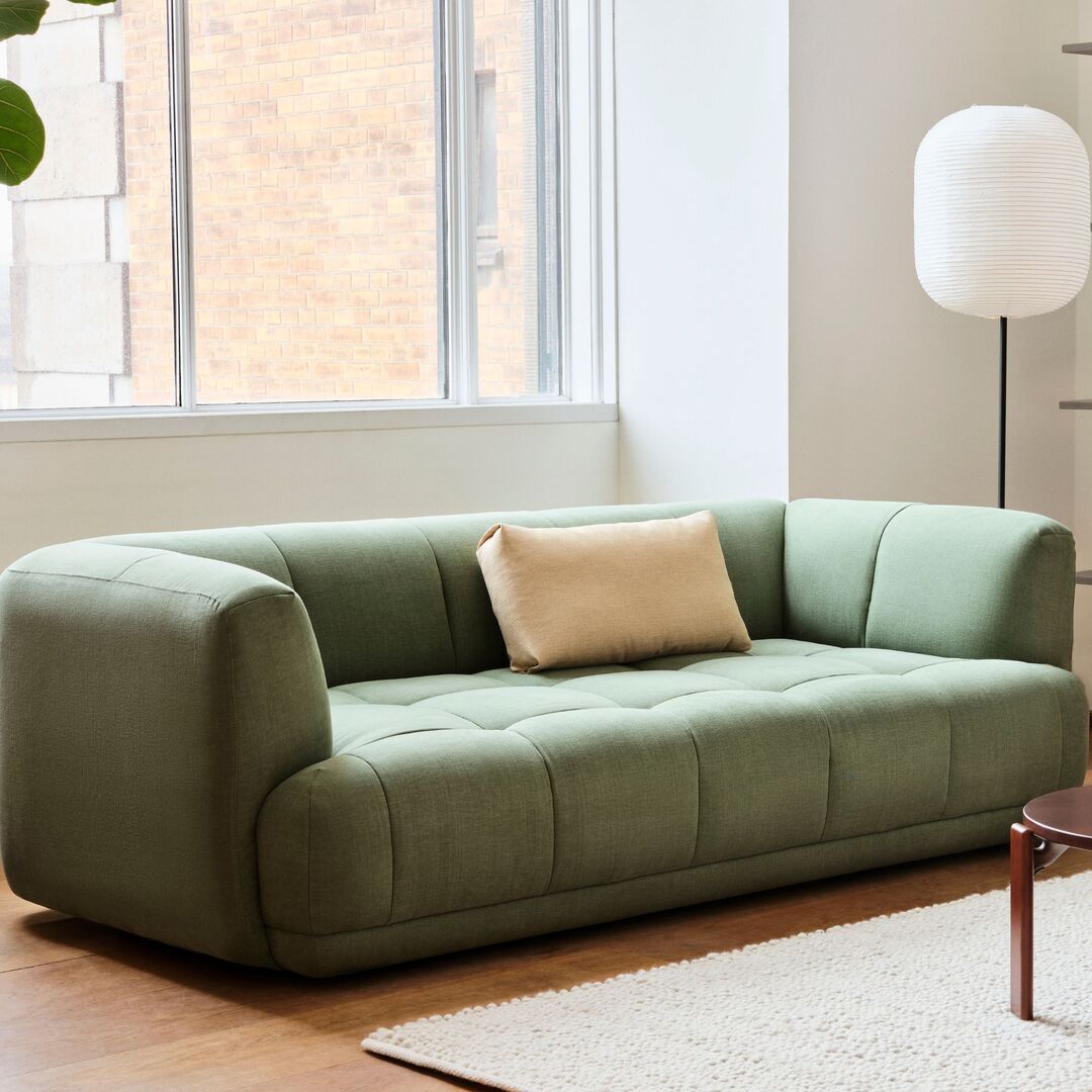 HAY Living Quilton 2 Seater Cream - Turf  