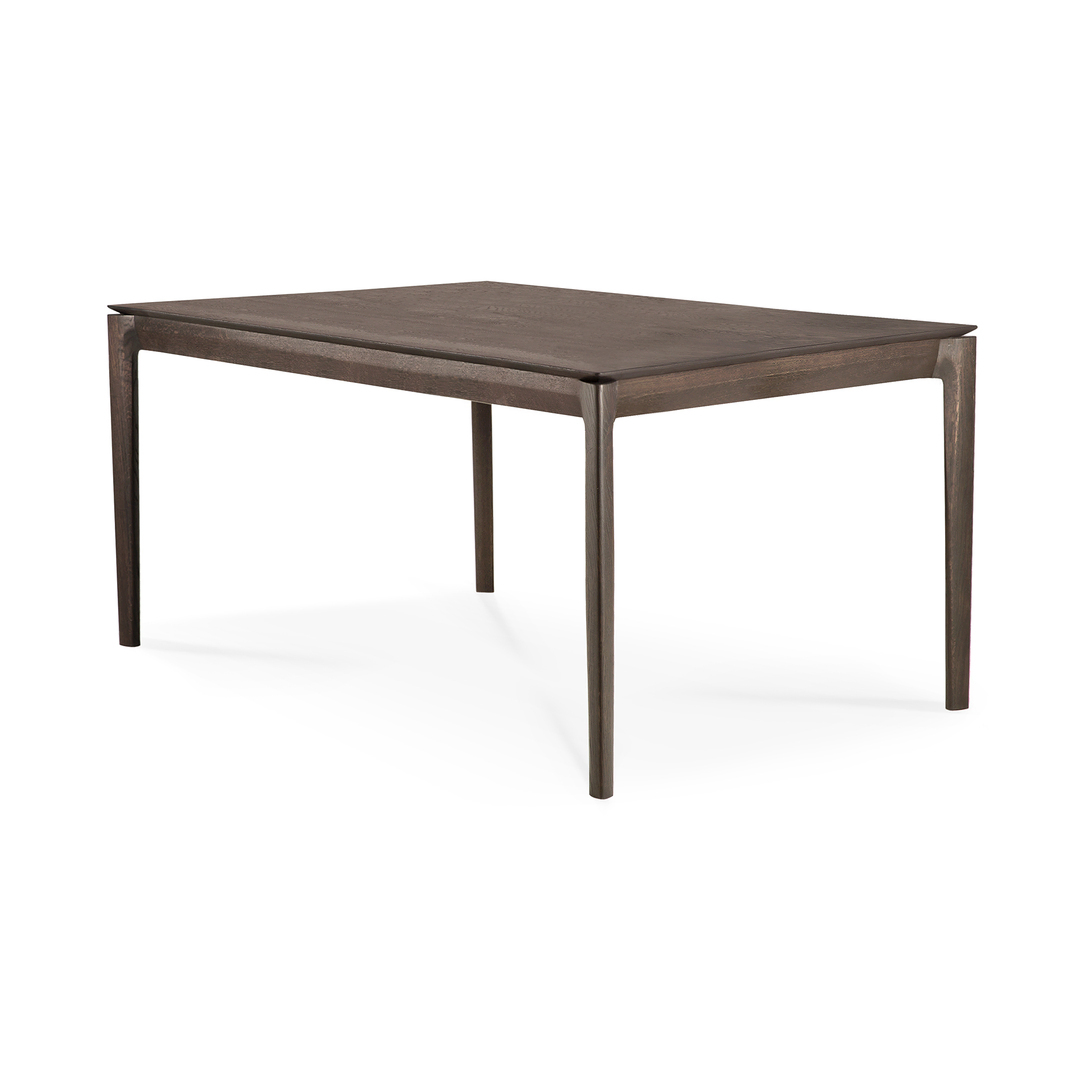 Ethnicraft Bok Tisch rechteckig B: 140 cm / T: 80 cm, Eiche braun lackiert
