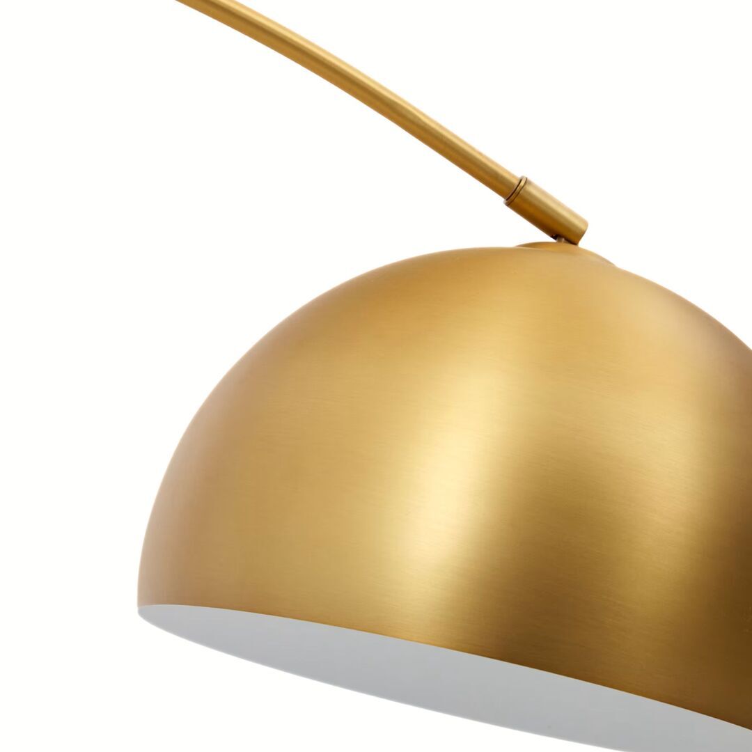Kave Home Stehleuchte Madali von Kave Home Brass / Marmor weiss