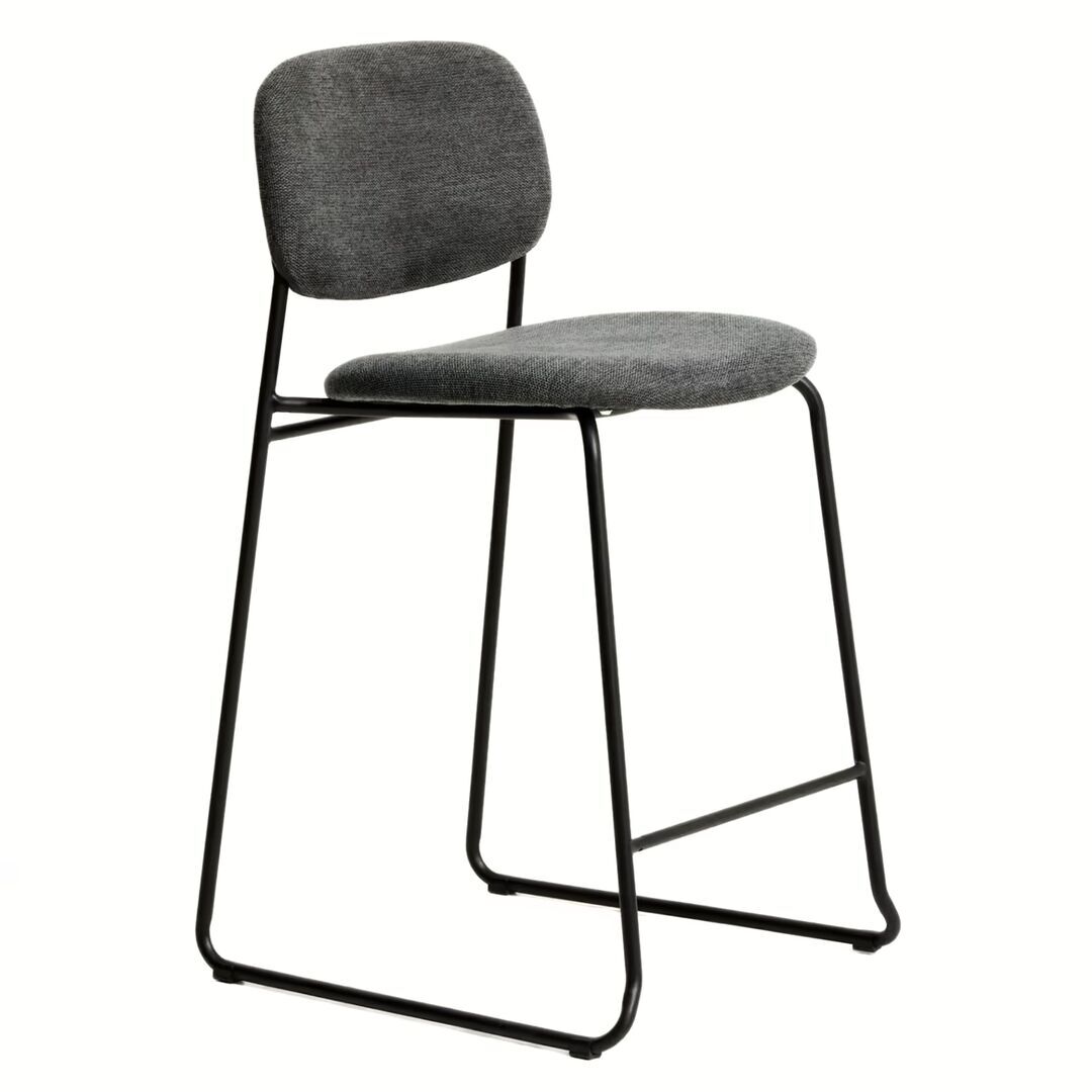 Kave Home Stapelbarer Hocker Meli von Kave Home Dunkelgrau