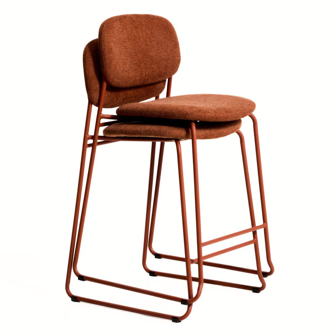 Kave Home Stapelbarer Hocker Meli von Kave Home Terrakotta
