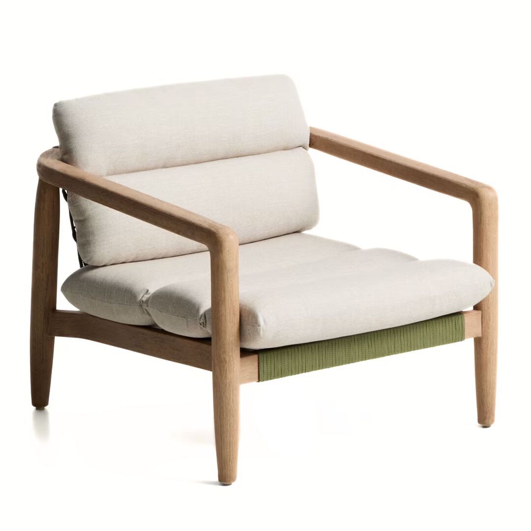 Kave Home Sessel Menfi von Kave Home Grün / Beige