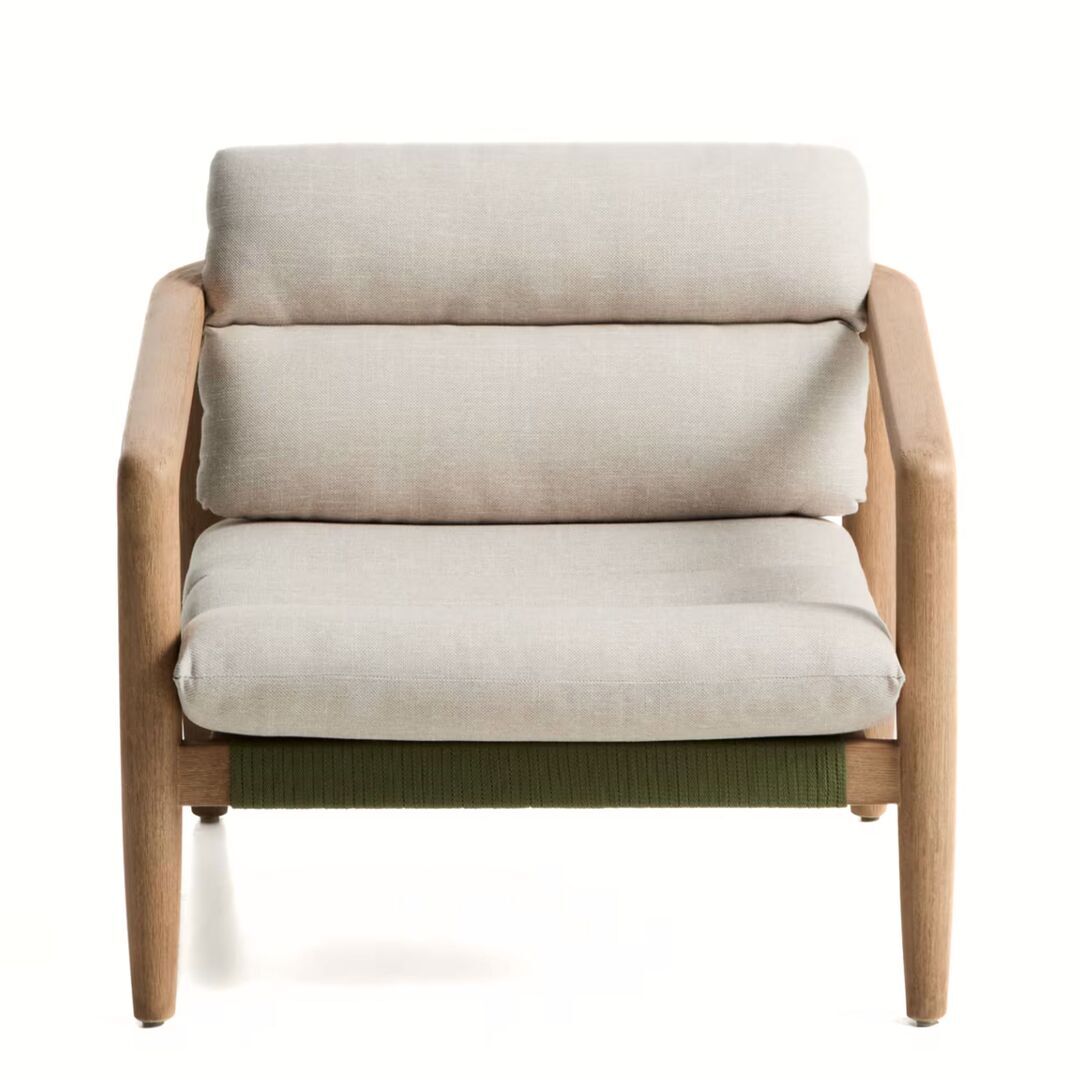 Kave Home Sessel Menfi von Kave Home Grün / Beige