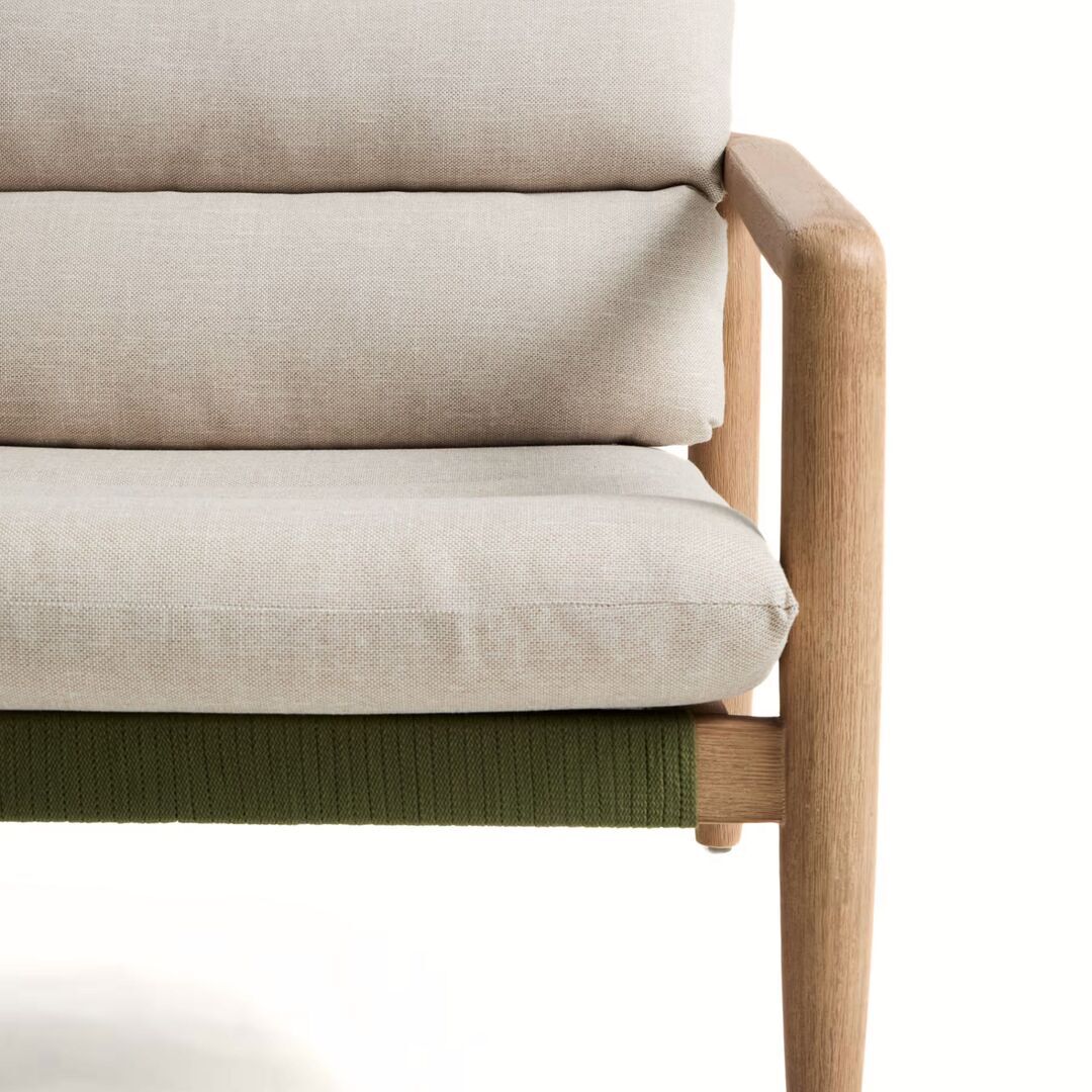 Kave Home Sessel Menfi von Kave Home Grün / Beige