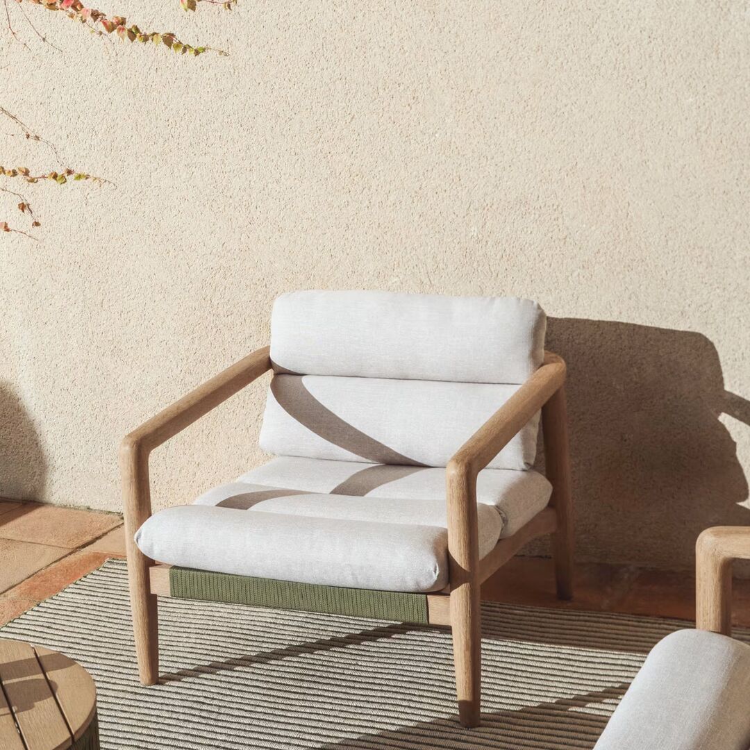 Kave Home Sessel Menfi von Kave Home Grün / Beige
