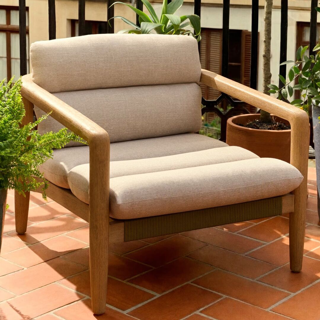 Kave Home Sessel Menfi von Kave Home Grün / Beige