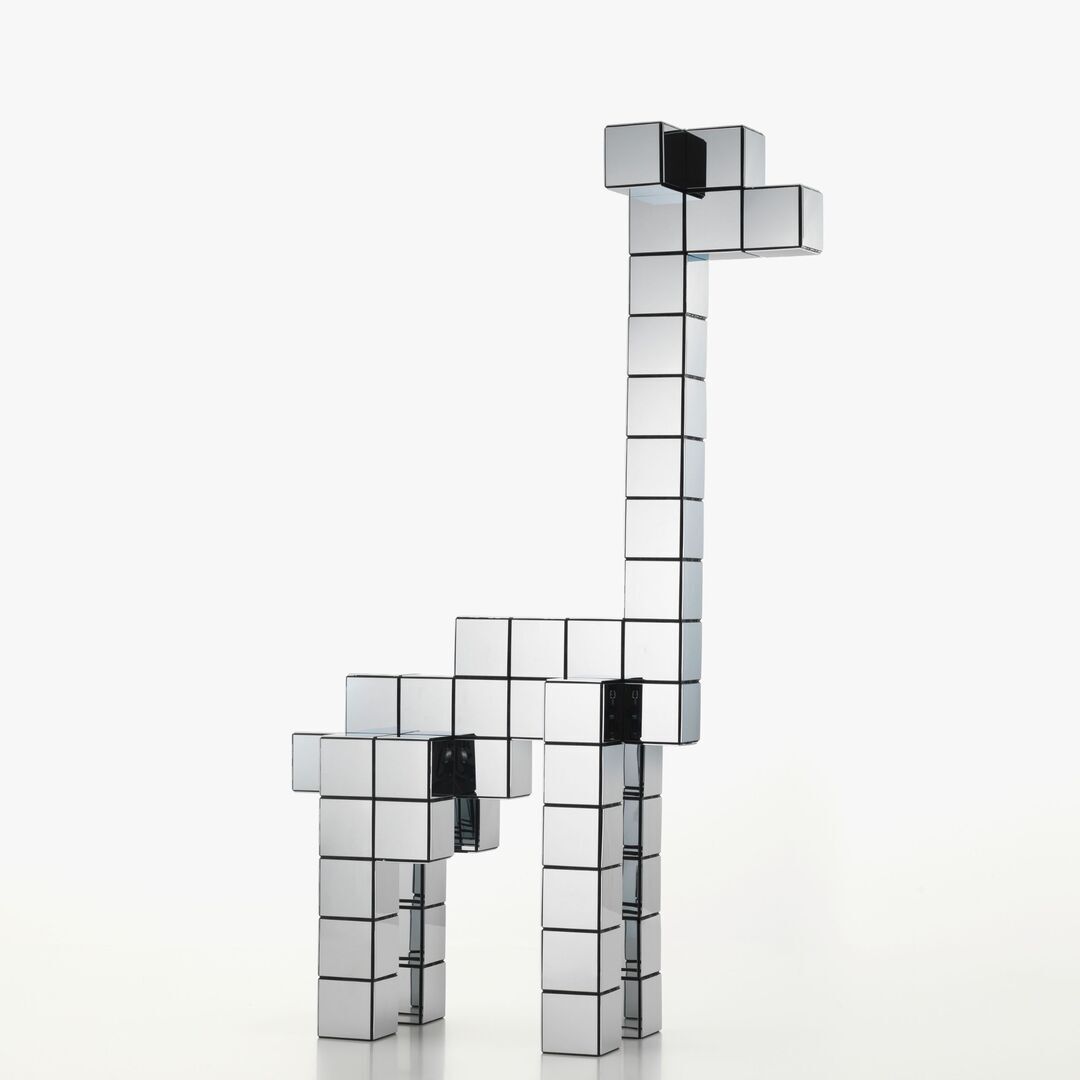Modulares System Panton Cubes Giraffe in Chrom von Vitra