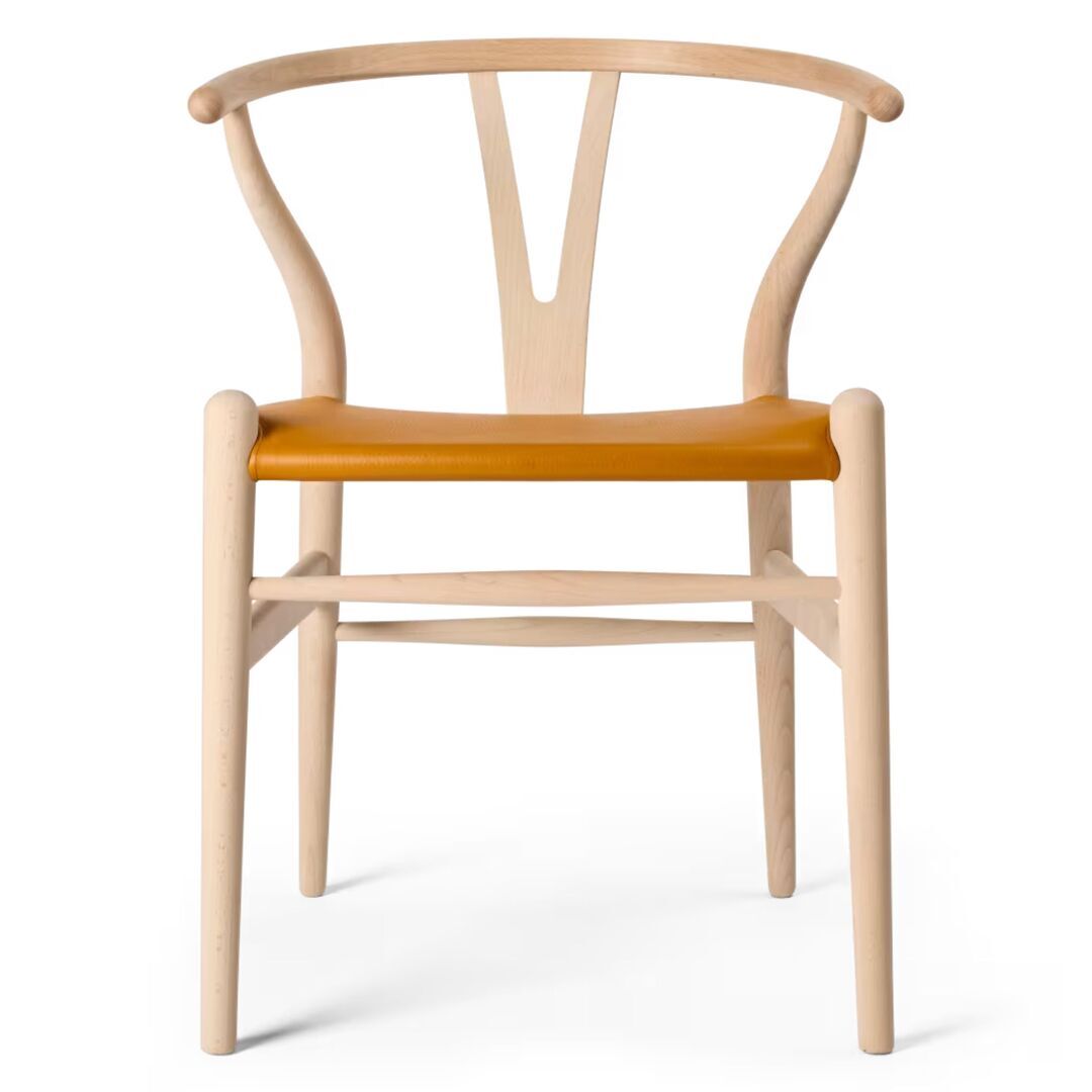 Carl Hansen & Søn Stuhl CH24P Wishbone von Carl Hansen & Søn Buche geseift / Loke 7050