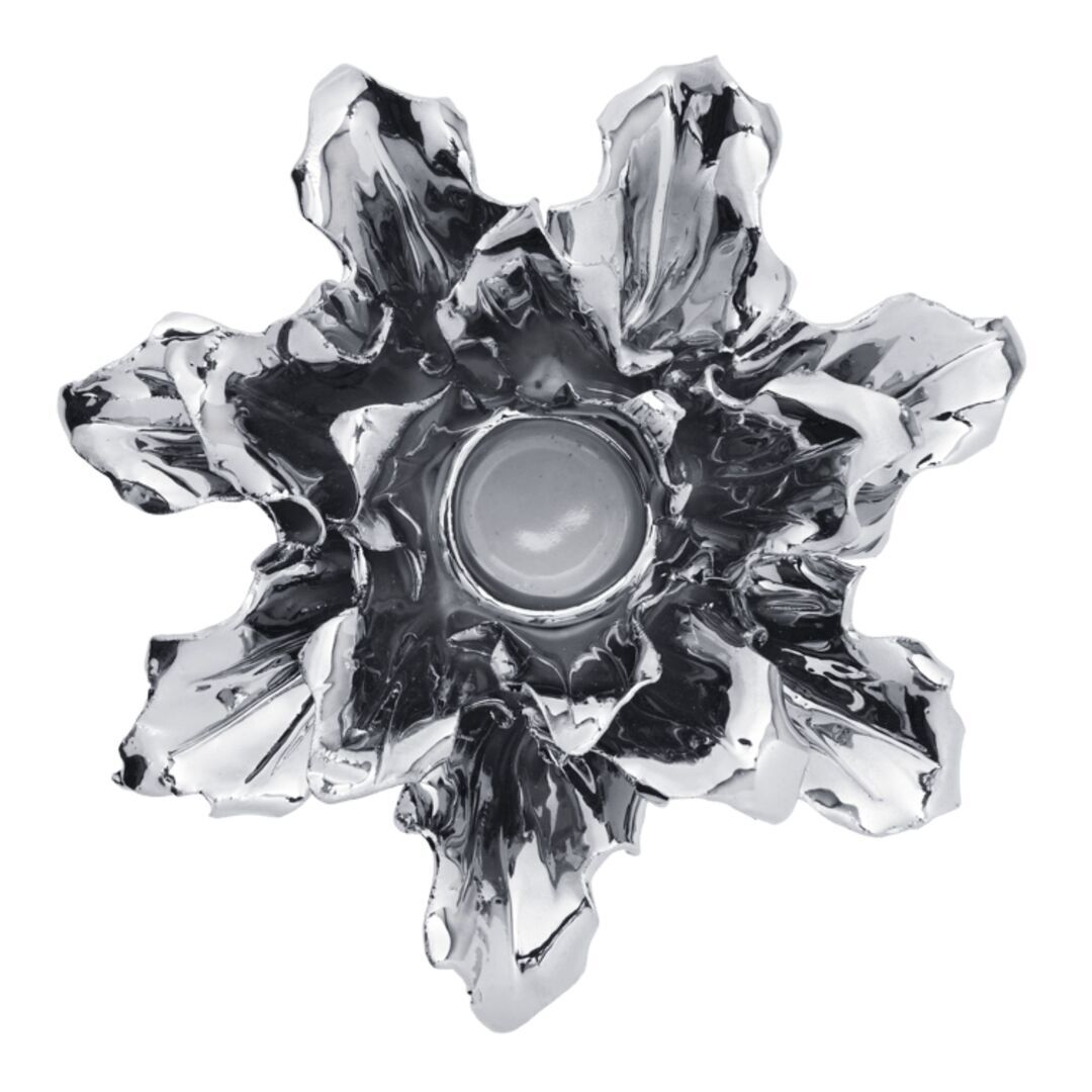 Ferm Living Kerzenhalter Holly Leaf von Ferm Living Silver