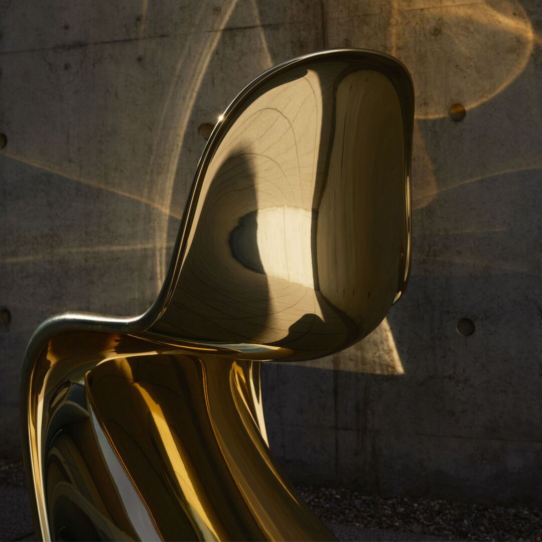 Vitra Limited Edition Panton Chair Gold Gold
