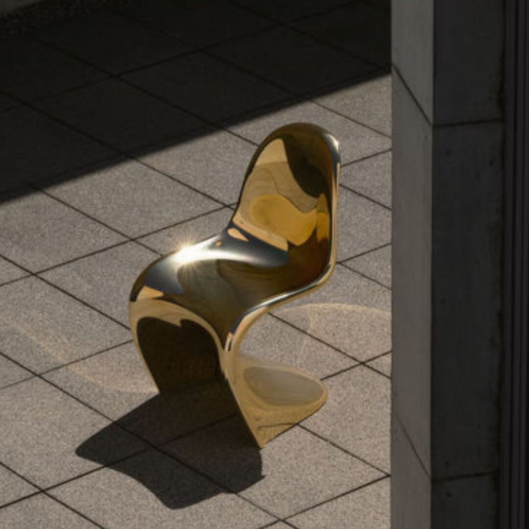 Vitra Limited Edition Panton Chair Gold Gold
