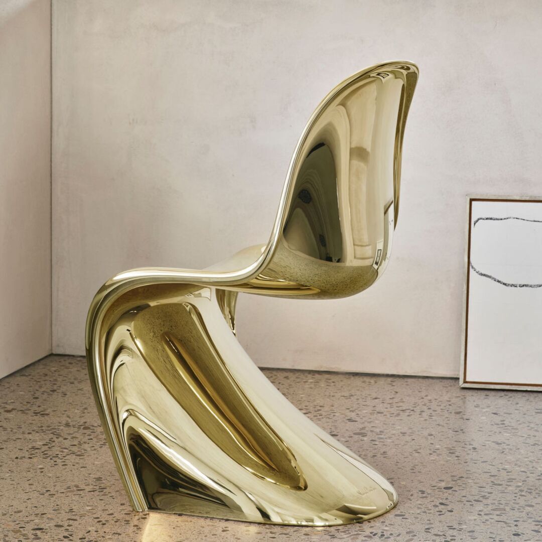 Vitra Limited Edition Panton Chair Gold Gold