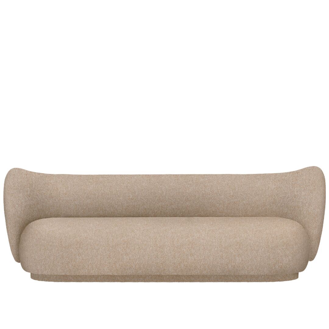 Ferm Living 3-Sitzer Sofa Rico Vanir von Ferm Living Off White / Honey