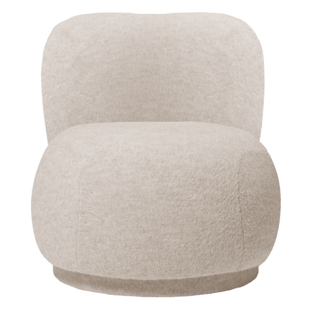 Ferm Living Piccolo Lounge Chair Rico Soft Alpaca von Ferm Living Natural