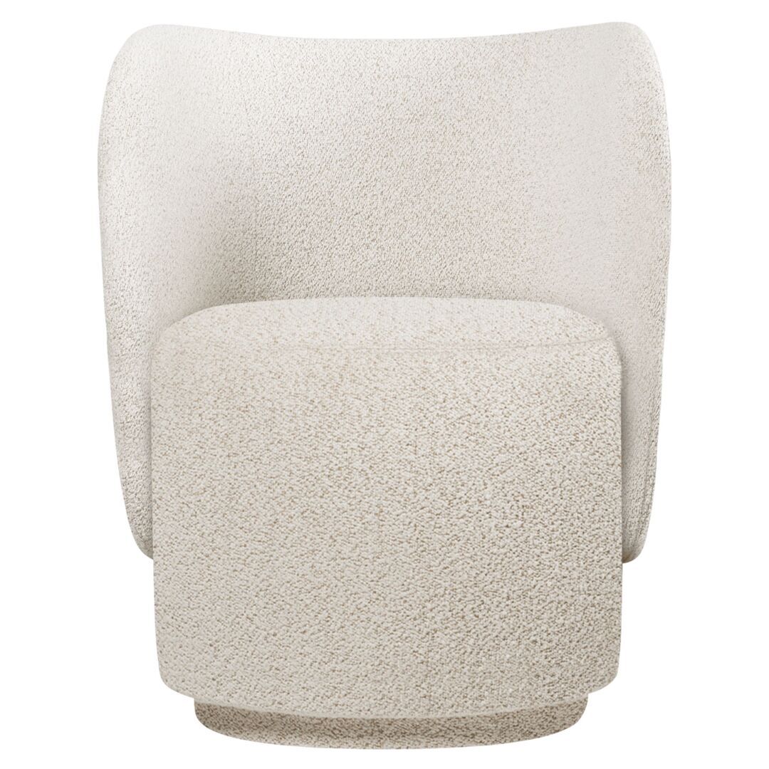 Ferm Living Drehbarer Lounge Chair Rico Club von Ferm Living Black / Honey - Vanir
