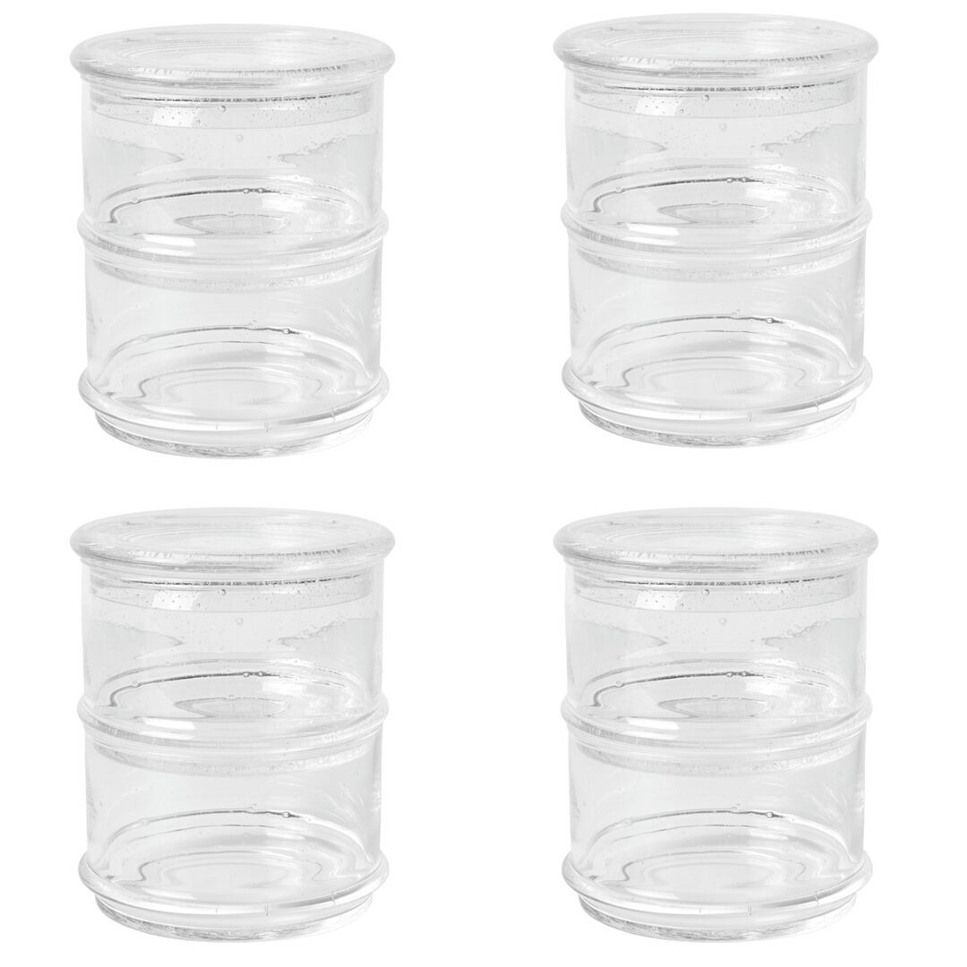 Ferm Living Stapelbare Behälter Boya im 8er Set von Ferm Living Mauve