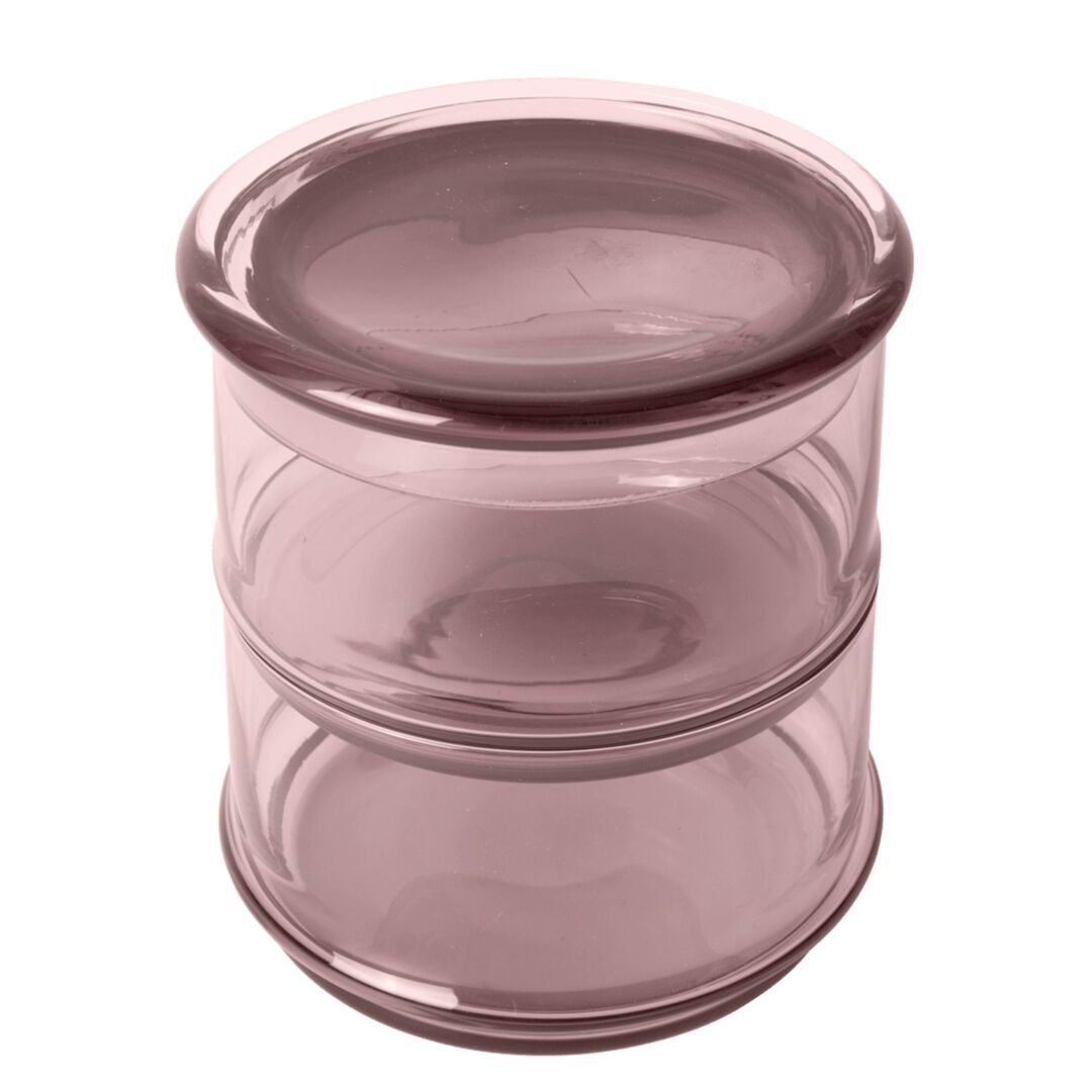Ferm Living Stapelbare Behälter Boya im 8er Set von Ferm Living Mauve