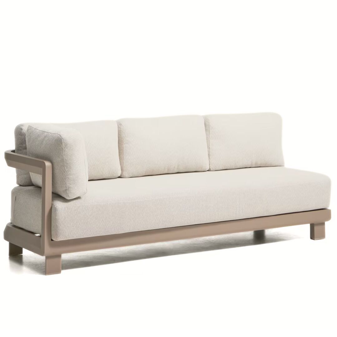 Kave Home 3-Sitzer Sofa Nerano von Kave Home Taupe