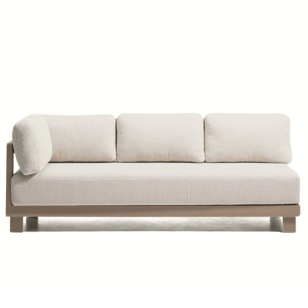 Kave Home 3-Sitzer Sofa Nerano von Kave Home Taupe