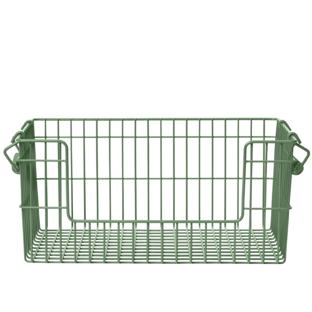 Ferm Living Offene stapelbare Körbe Cala im 8er Set von Ferm Living Verdant Green