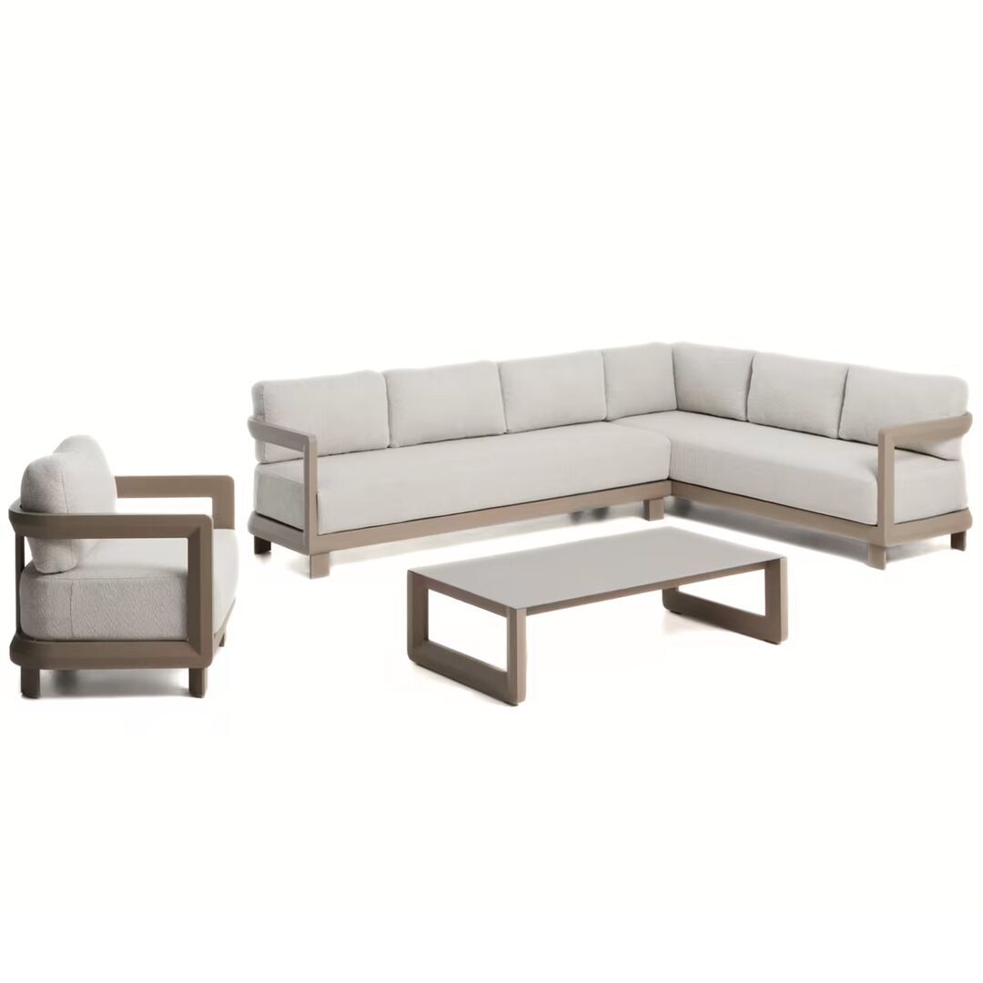 Kave Home Outdoor Set 3 Nerano von Kave Home Taupe