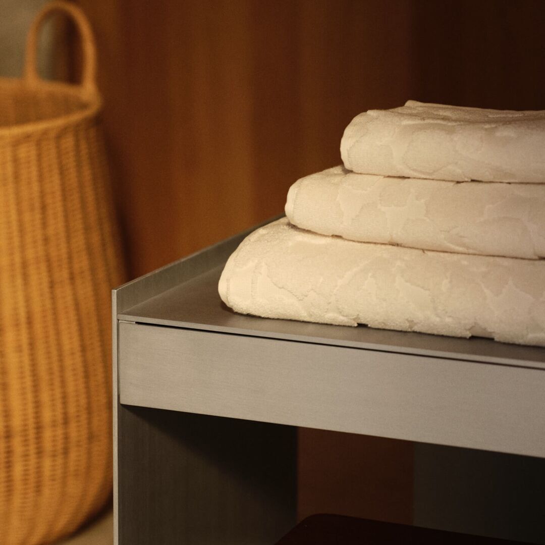 Ferm Living Handtuch Cilla im 4er Set von Ferm Living Off White
