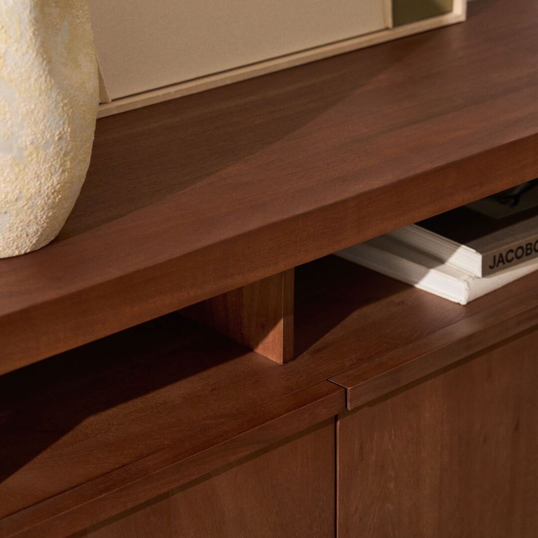 Kave Home,Sideboard Norani von Kave Home,Nussbaum,Sideboard,klassisches Sideboard