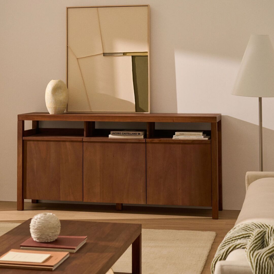 Kave Home,Sideboard Norani von Kave Home,Nussbaum,Sideboard,klassisches Sideboard