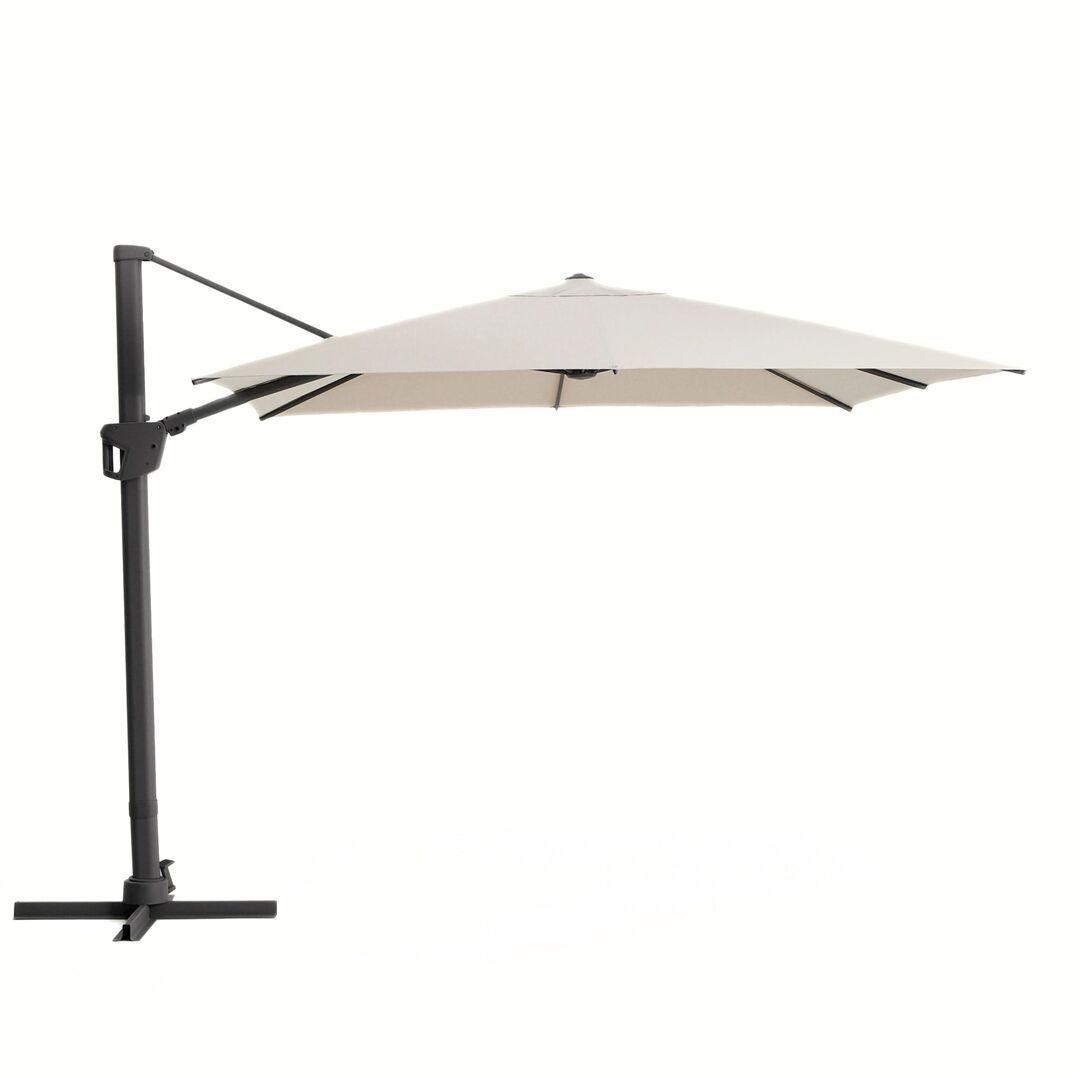 Kave Home Exzentrischer Sonnenschirm Noli von Kave Home L: 300 cm, Graphit
