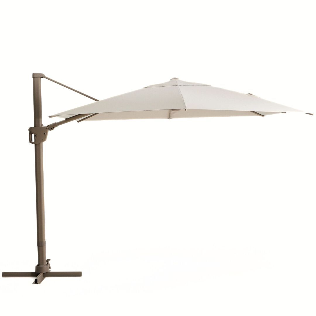 Kave Home Exzentrischer Sonnenschirm Noli von Kave Home L: 420 cm, Taupe