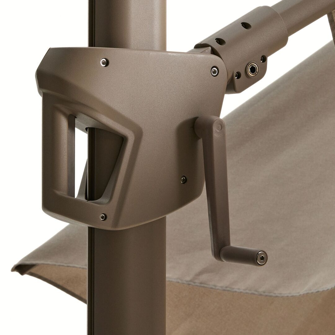 Kave Home Exzentrischer Sonnenschirm Noli von Kave Home L: 300 cm, Taupe