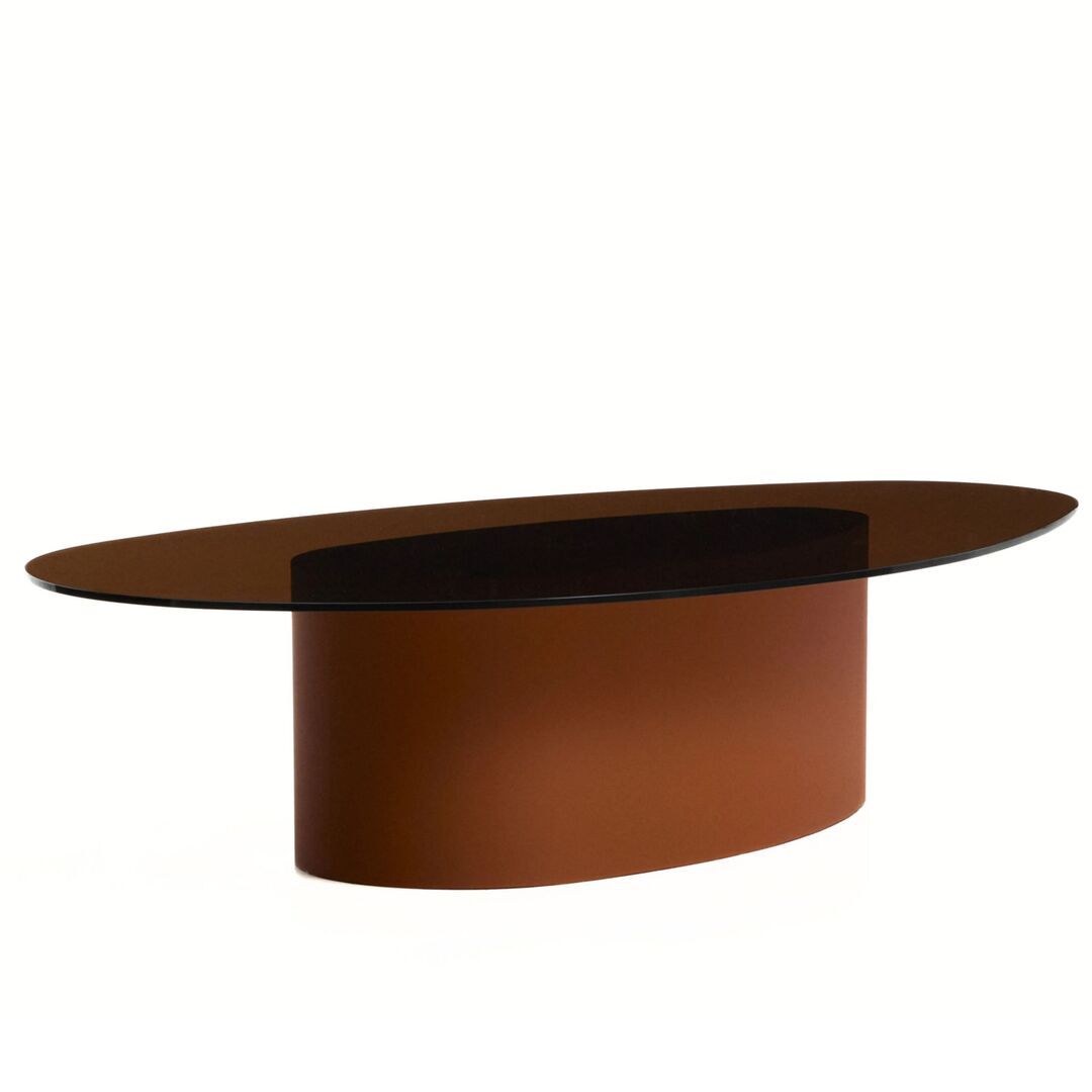 Kave Home Couchtisch Olir von Kave Home L: 81 cm / B: 140 cm / H: 35 cm, Cognac