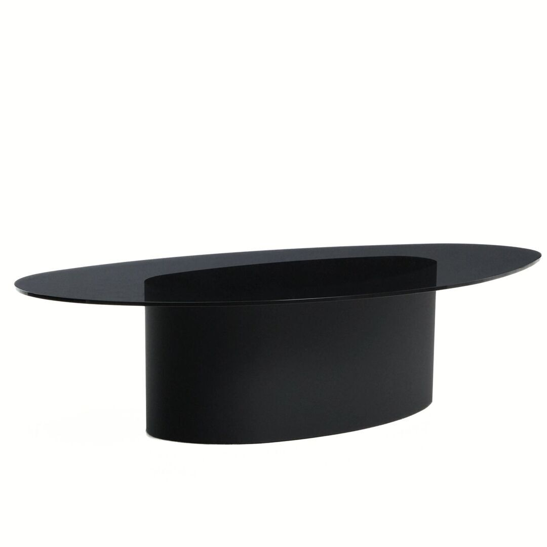 Kave Home Couchtisch Olir von Kave Home L: 81 cm / B: 140 cm / H: 35 cm, Schwarz