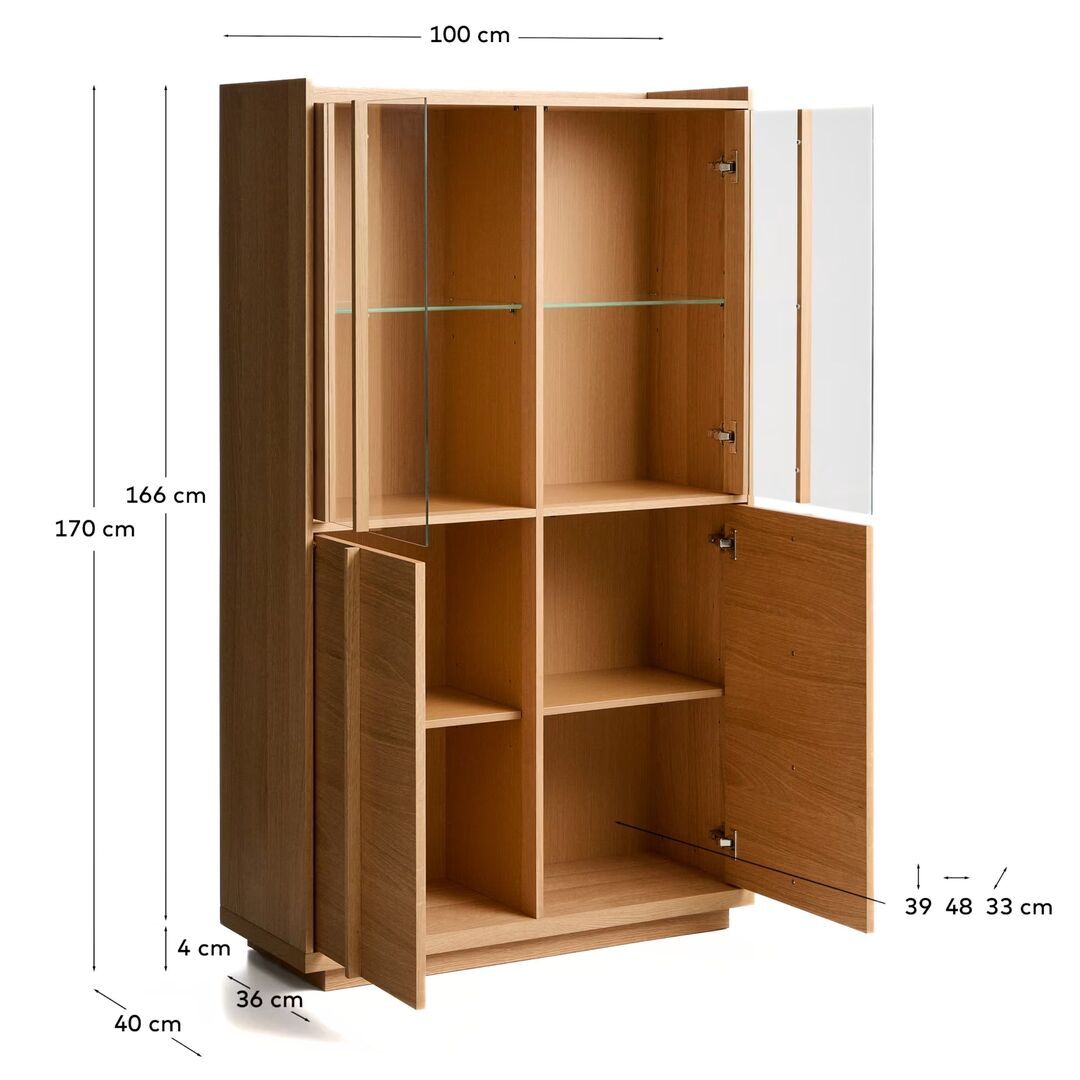 Kave Home Vitrine Onix von Kave Home Eiche natur