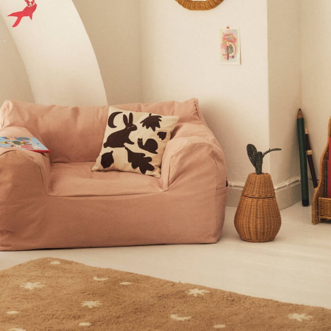 Ferm Living Kids Kissen Lunden von Ferm Living Off-white / Dark Chocolate