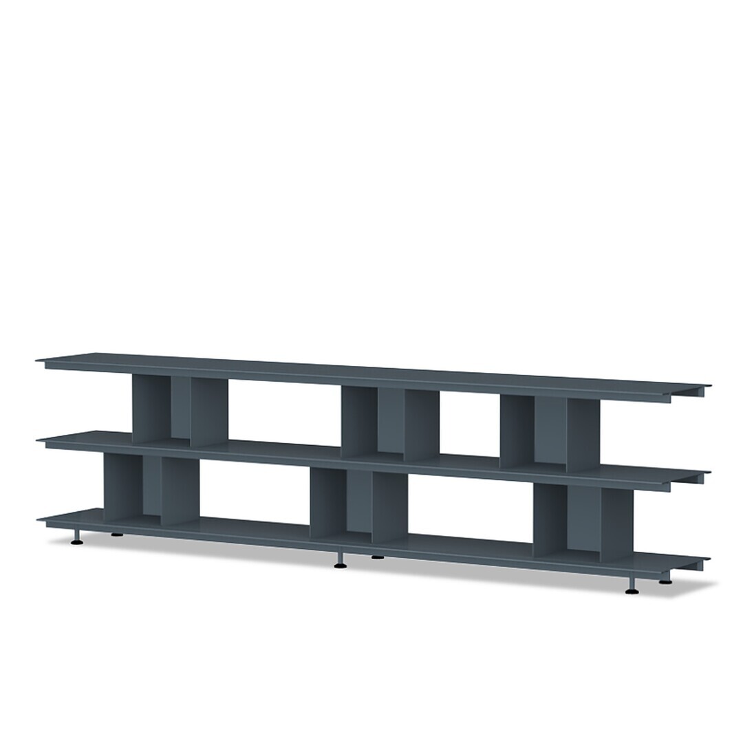 Nils Holger Moormann Zoll D - 2 Stufen Anthrazit matt, B: 220 cm, H: 59 cm